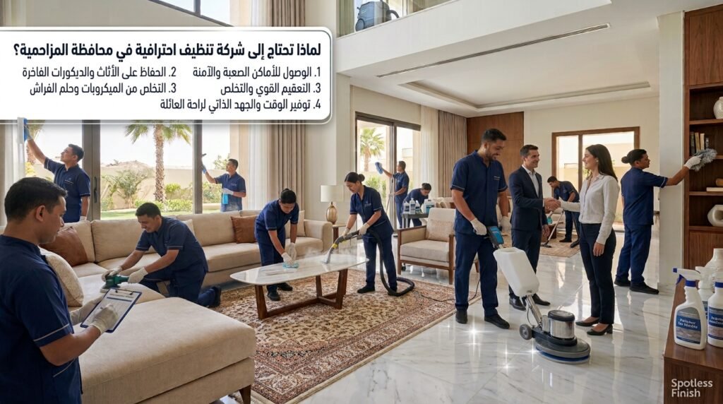 لماذا تحتاج إلى شركة تنظيف احترافية في محافظة المزاحمية؟