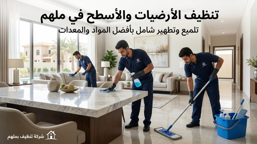تنظيف الأرضيات والأسطح