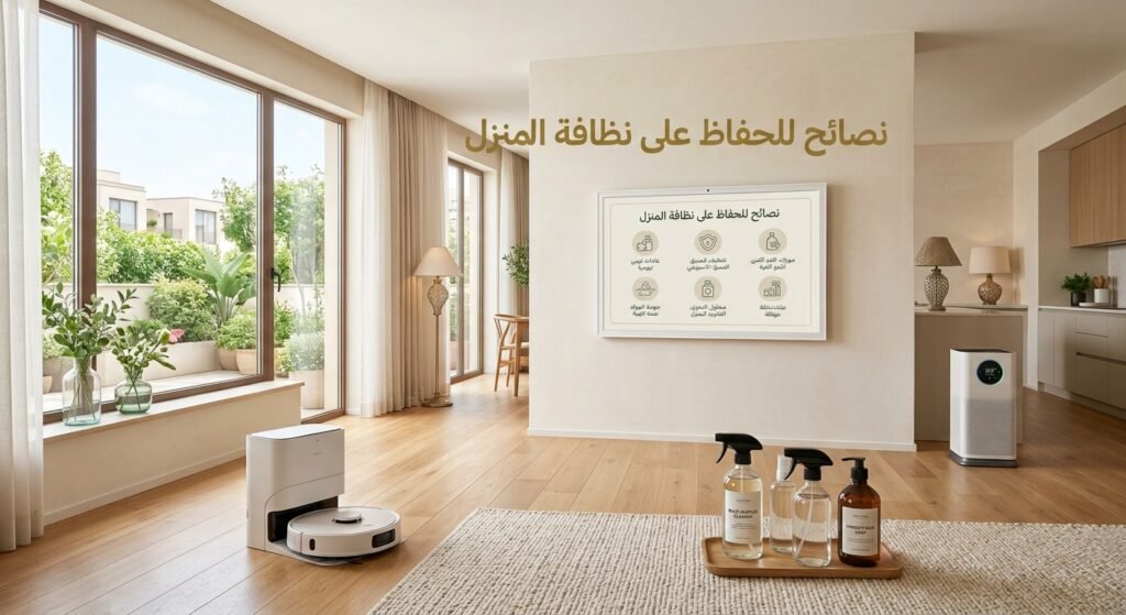 نصائح للحفاظ على نظافة المنزل